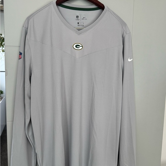 GREEN BAY PACKERS Nike Gray Long Sleeve Men's Shirt - Picture 1 of 6